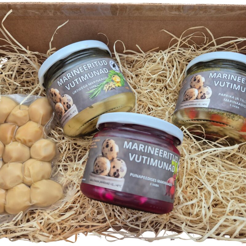 Kingipakend- marineeritud vutimunad